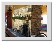 Stone Fireplace